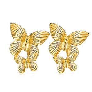 Gold Butterfly Earrings